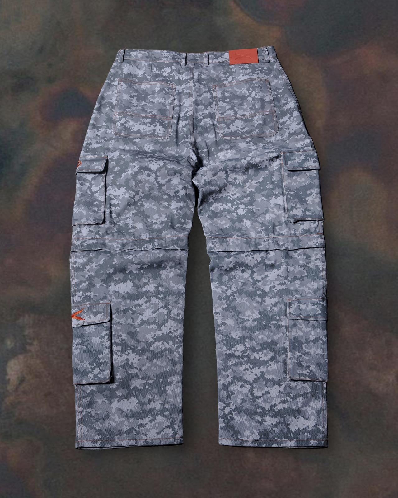 ADAD CARGO ZIP-OFF CAMUFLAJE GRIS