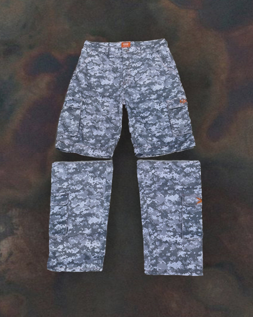 ADAD CARGO ZIP-OFF CAMUFLAJE GRIS