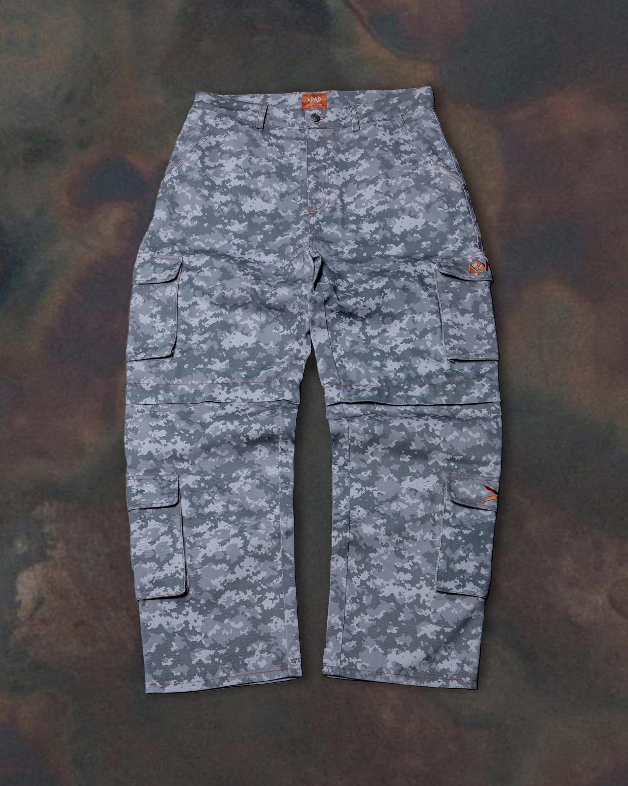 ADAD CARGO ZIP-OFF CAMUFLAJE GRIS