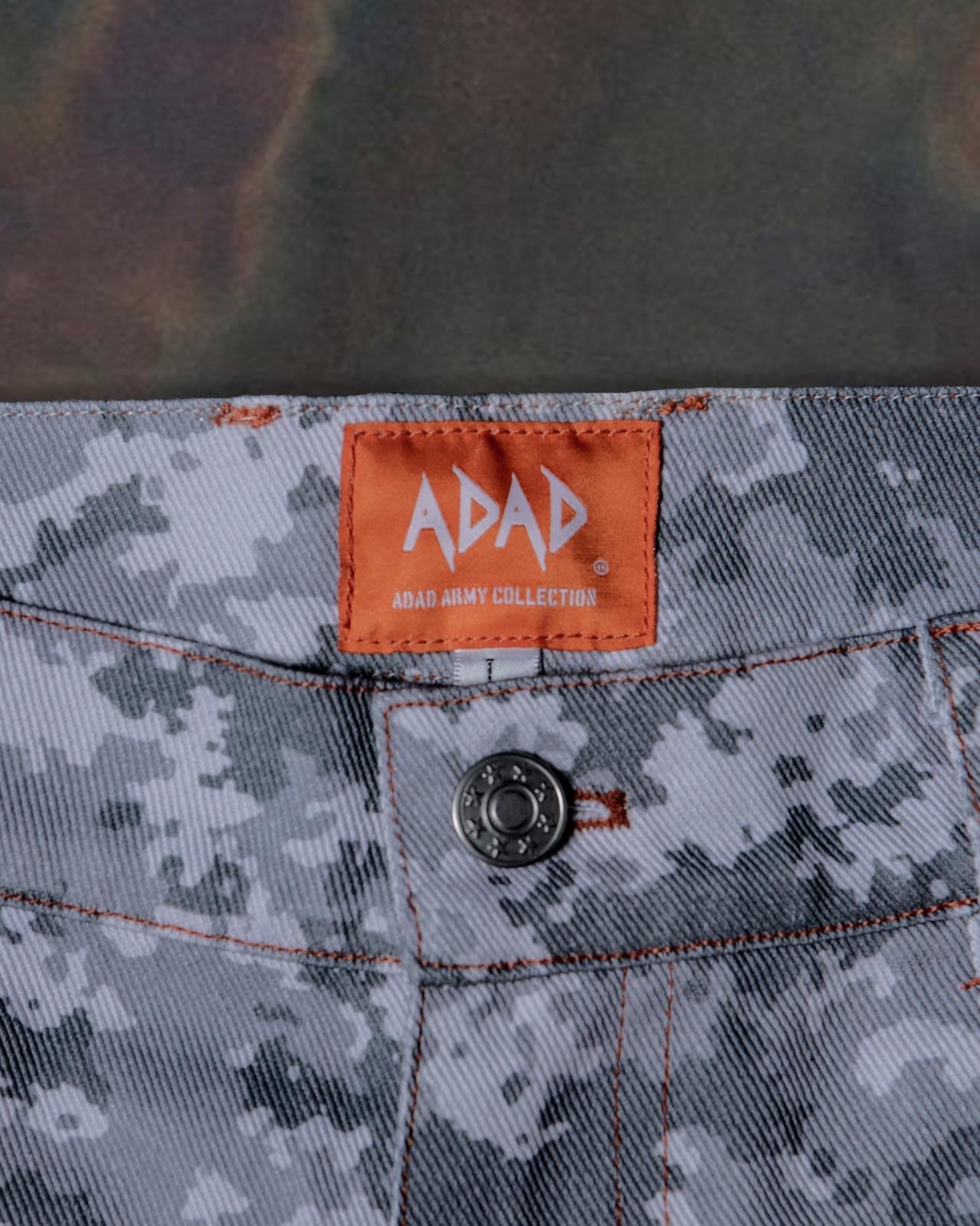 ADAD CARGO ZIP-OFF CAMUFLAJE GRIS